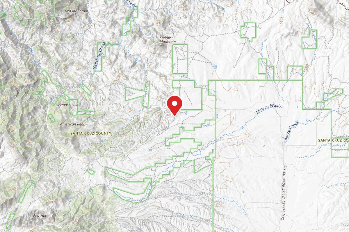 Dispersed Site near 31.4521, -110.6539