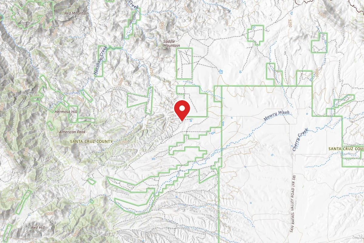 Dispersed Site near 31.4530, -110.6521