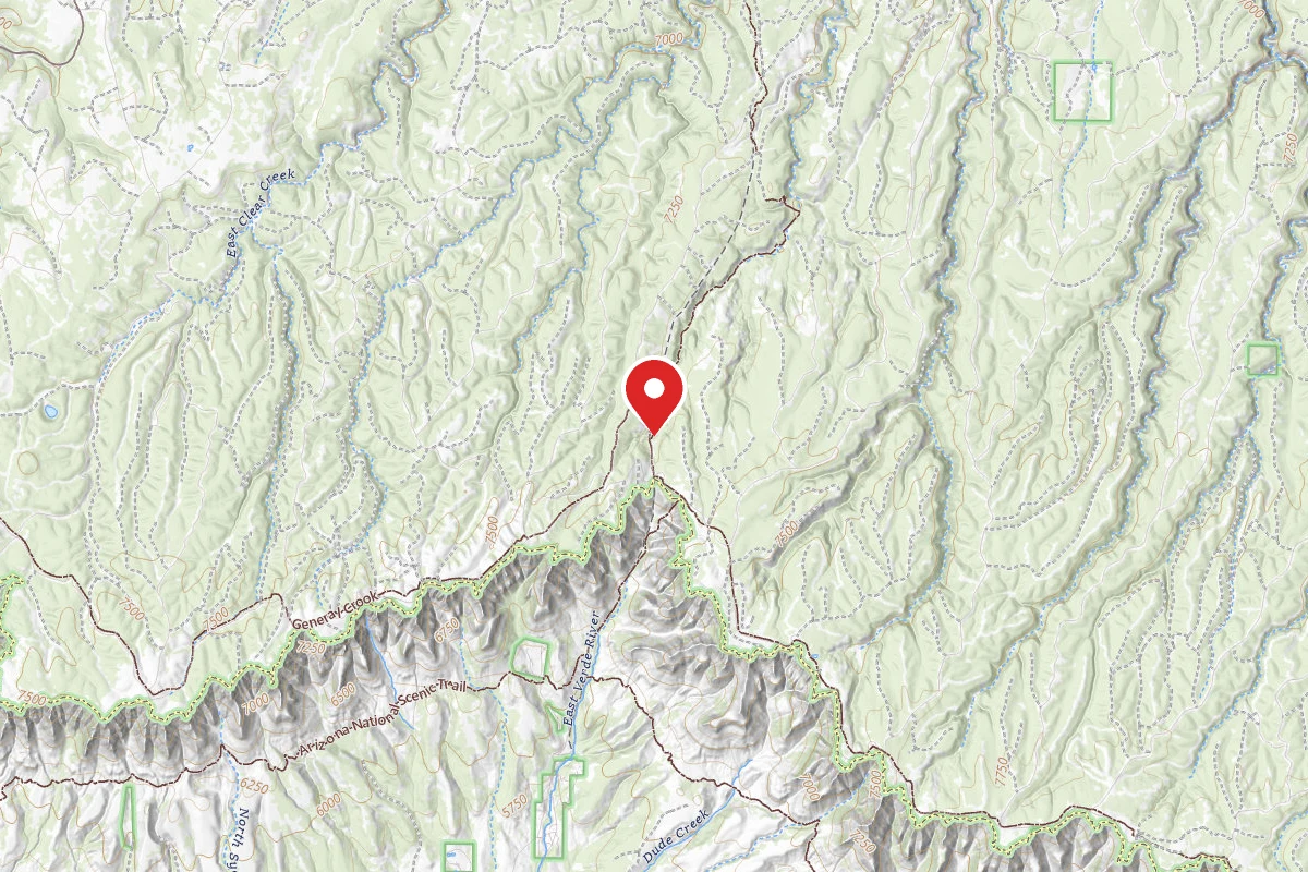 Dispersed Site near 34.4590, -111.2508