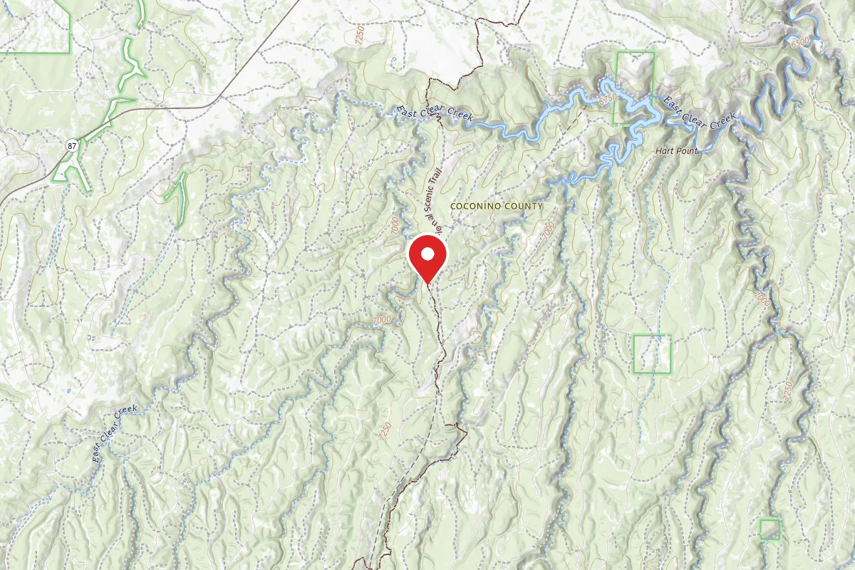 Dispersed Site near 34.5174, -111.2374