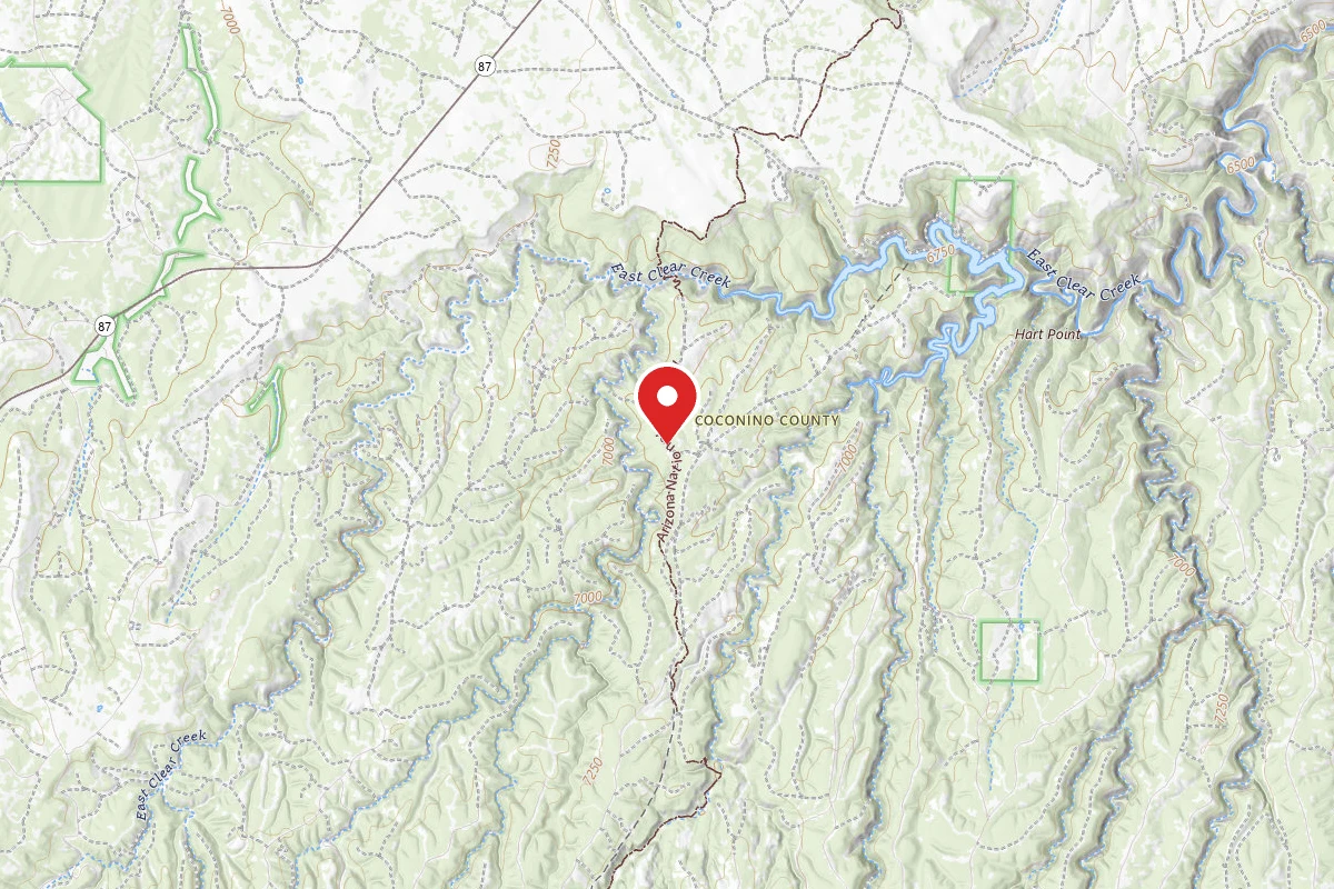 Dispersed Site near 34.5300, -111.2363