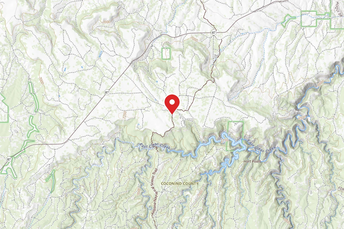 Dispersed Site near 34.5672, -111.2253