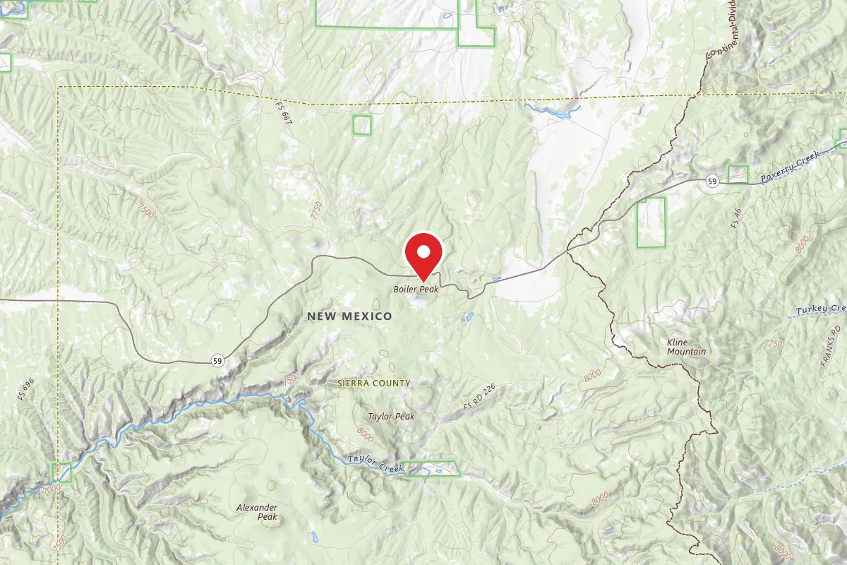 Dispersed Site near 33.4383, -107.9116