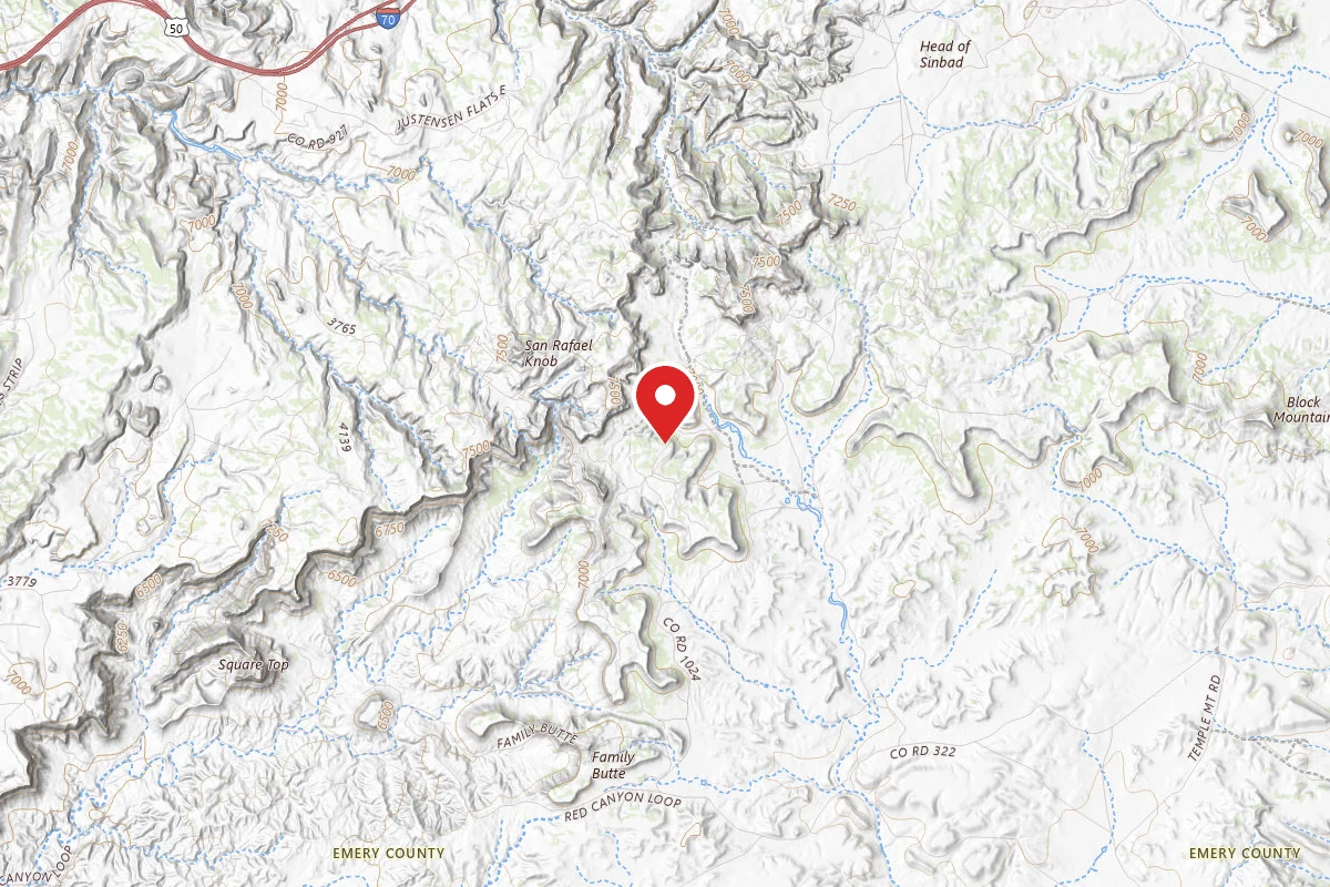 Dispersed Site near 38.8021, -110.8320