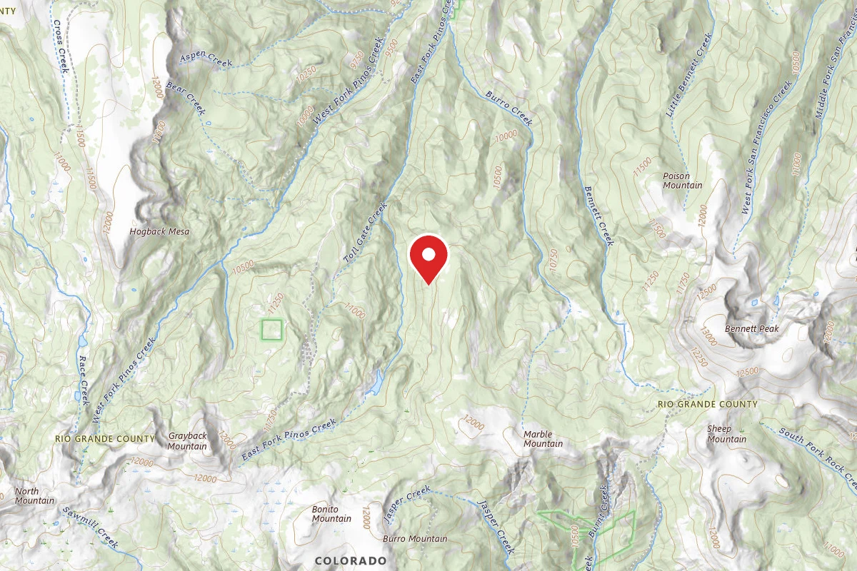 Dispersed Site near 37.4925, -106.5048