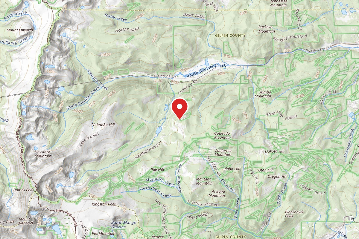 Dispersed Site near 39.8841, -105.6074