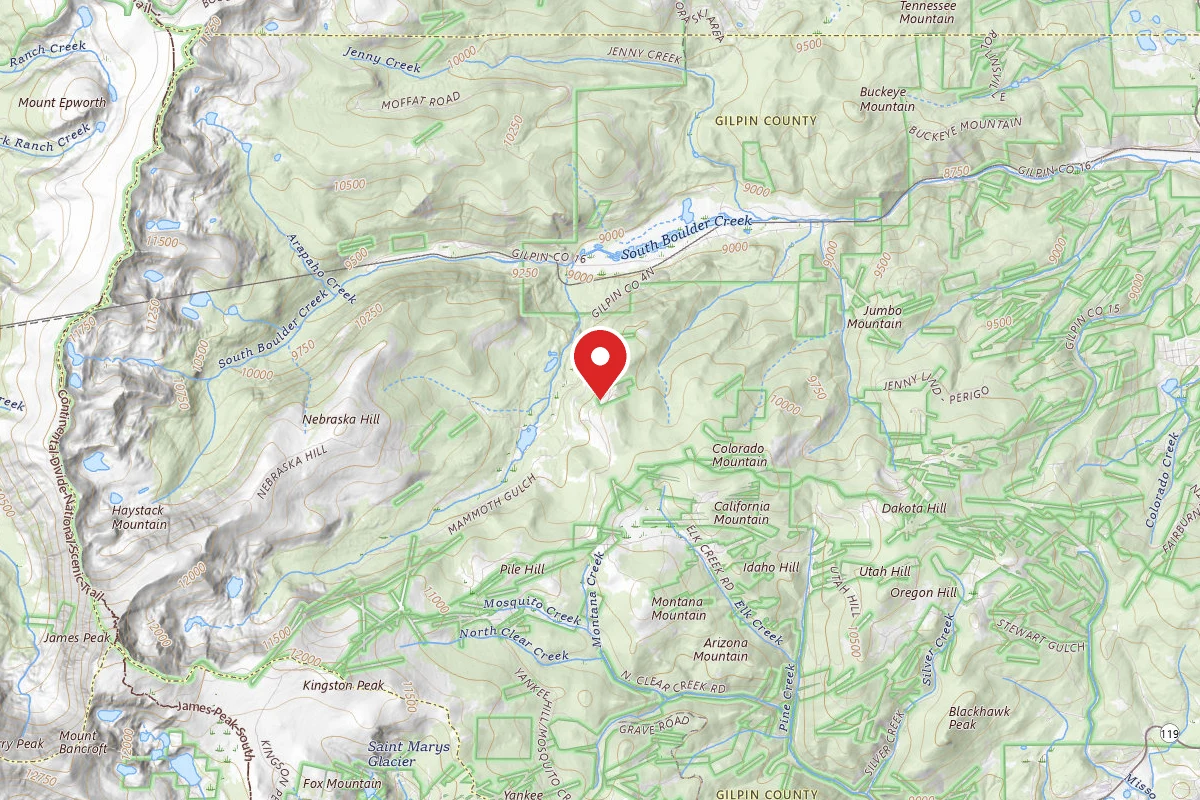 Dispersed Site near 39.8843, -105.6067