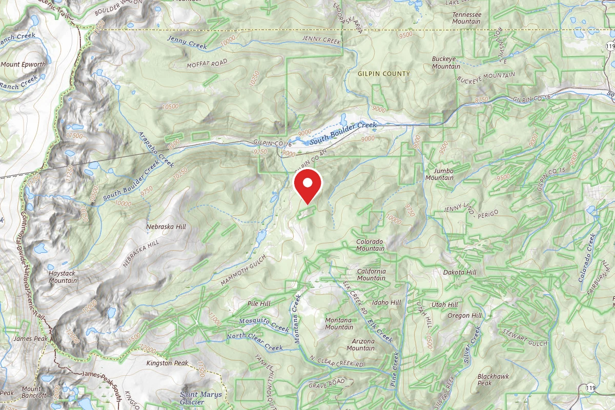 Dispersed Site near 39.8874, -105.6038