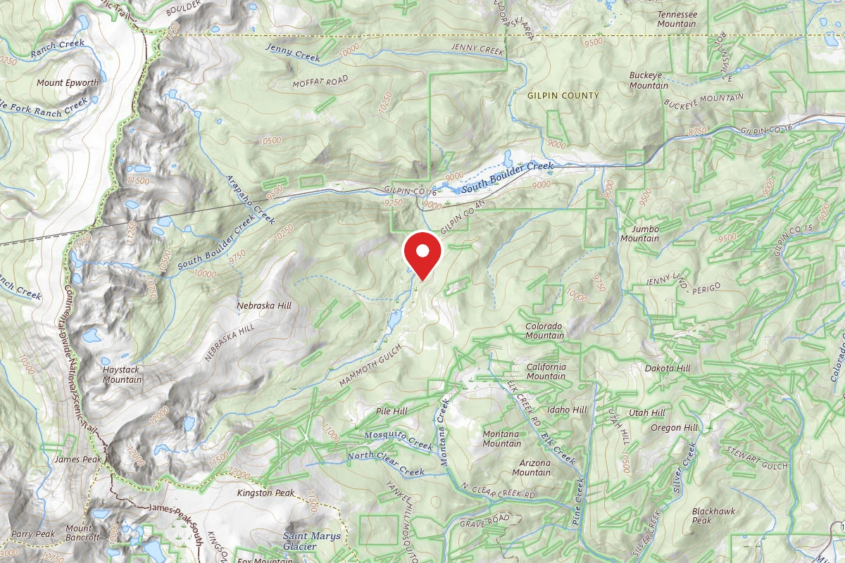 Dispersed Site near 39.8862, -105.6125