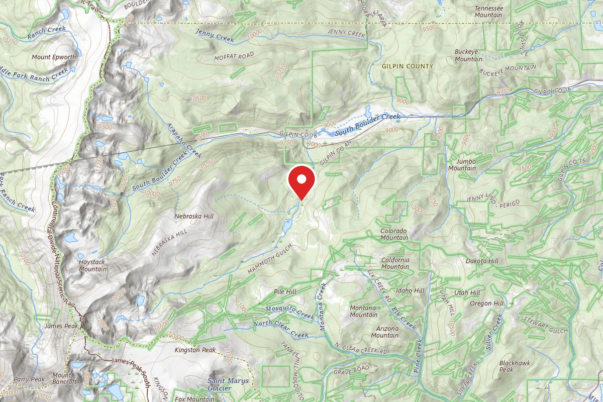 Dispersed Site near 39.8858, -105.6145