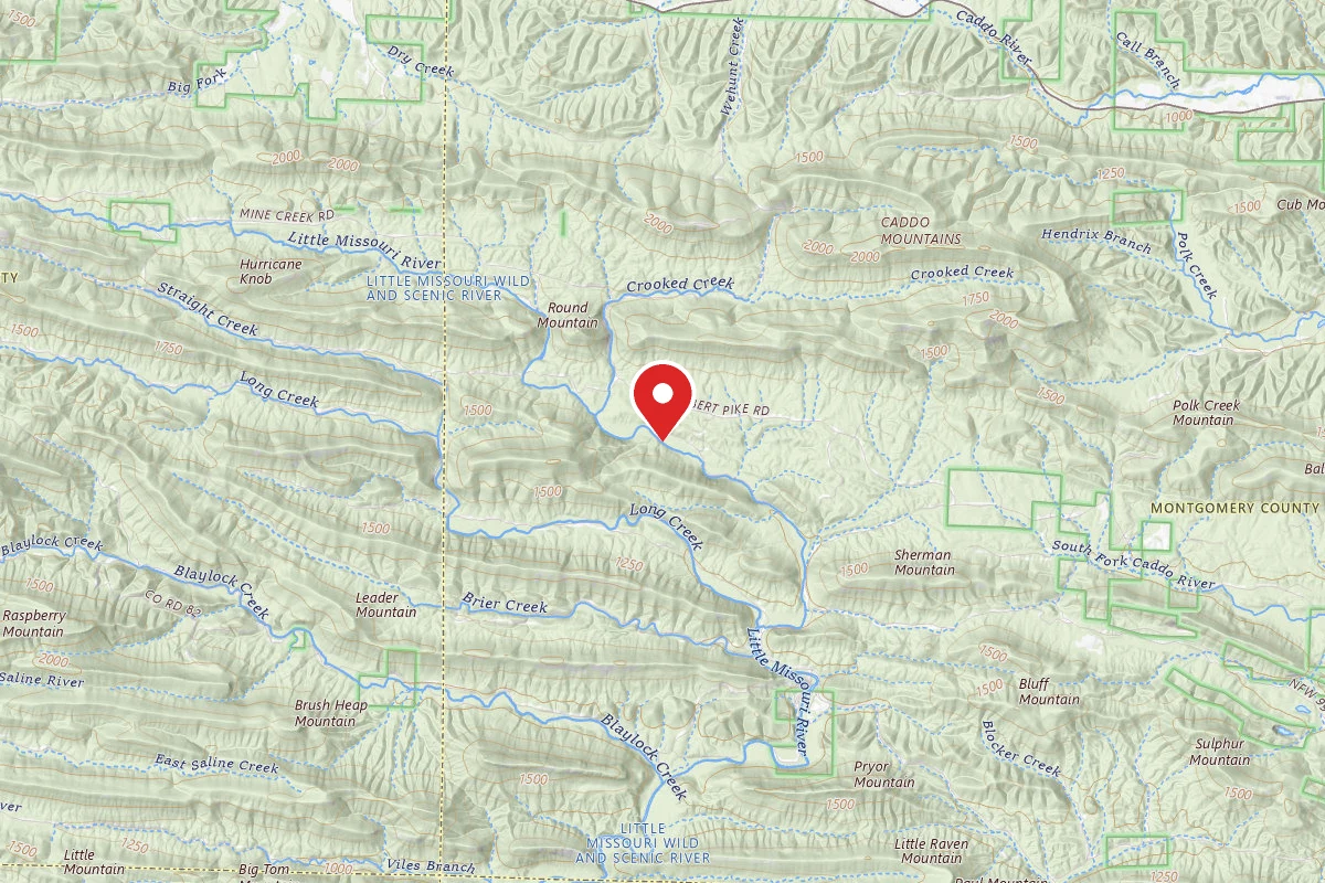 Dispersed Site near 34.4059, -93.9008