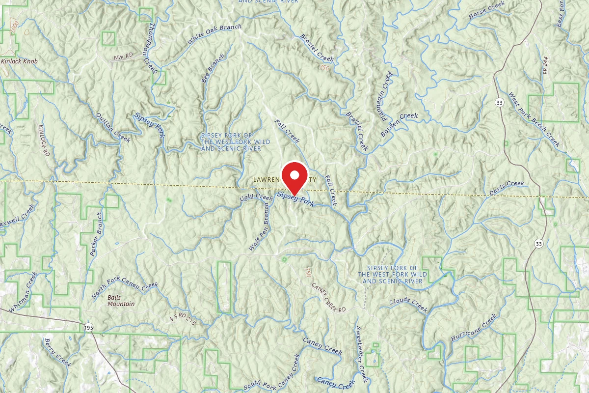 Dispersed Site near 34.3003, -87.4198