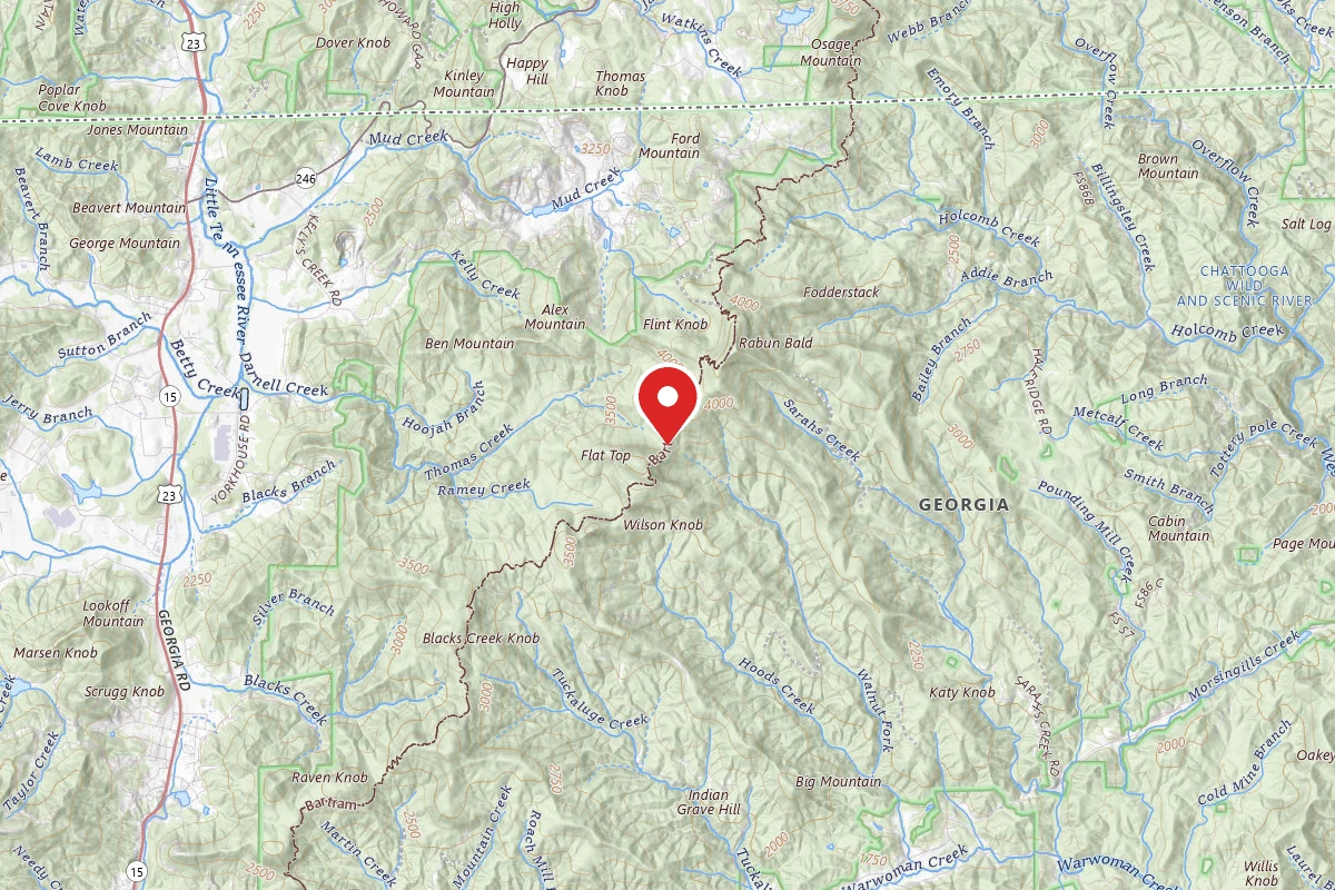 Dispersed Site near 34.9535, -83.3104