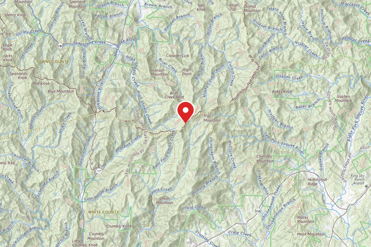 Dispersed Site near 34.7967, -83.6933