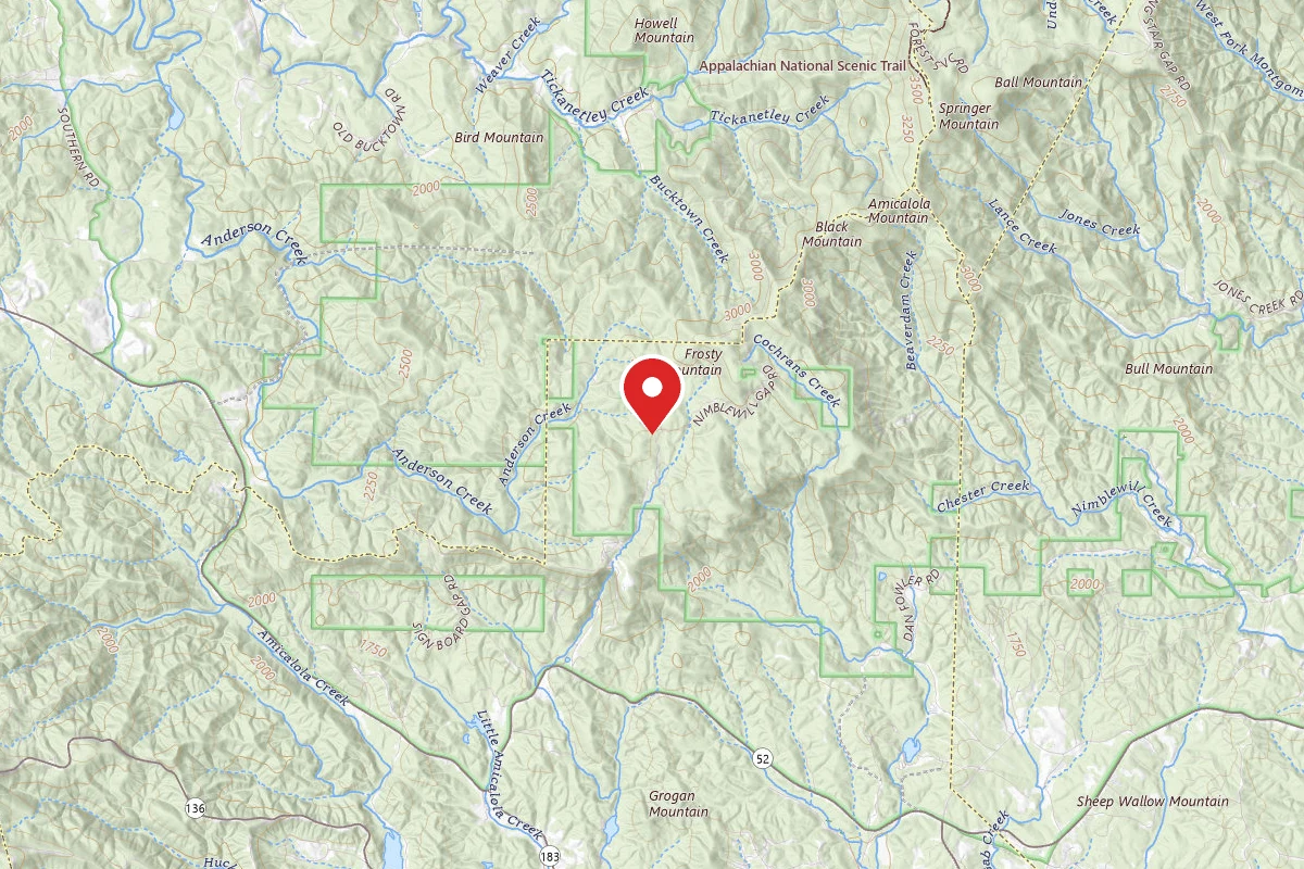 Dispersed Site near 34.5852, -84.2382