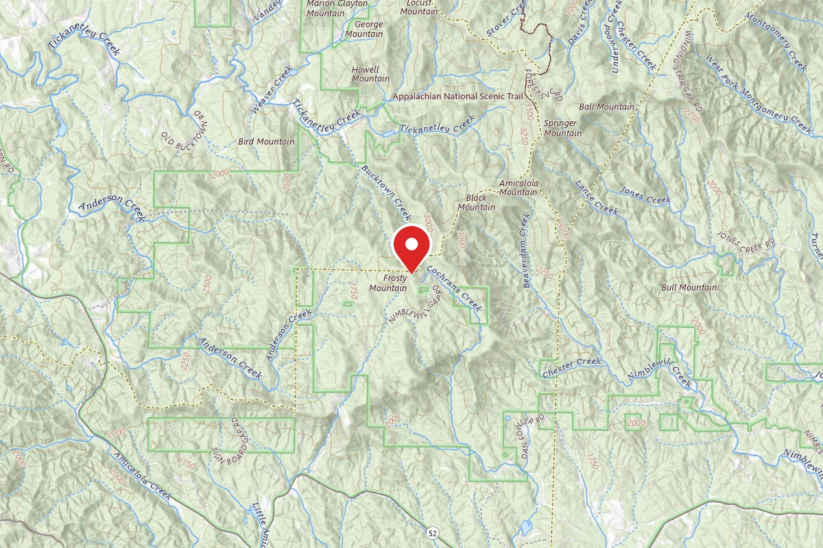 Dispersed Site near 34.5964, -84.2261