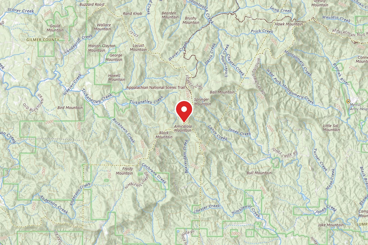 Dispersed Site near 34.6169, -84.1986
