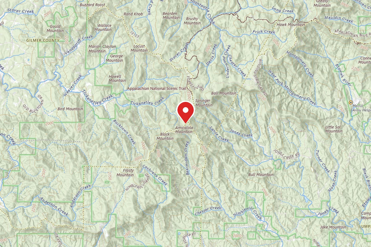 Dispersed Site near 34.6171, -84.1984