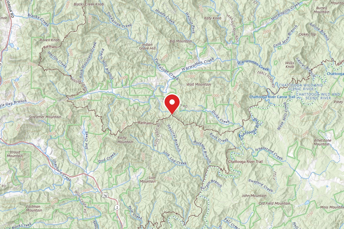 Dispersed Site near 34.8748, -83.2893