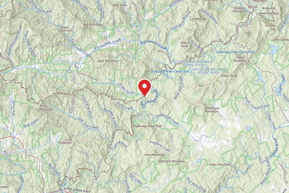 Dispersed Site near 34.8689, -83.2472