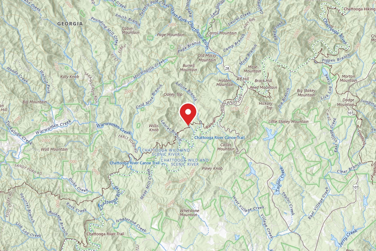 Dispersed Site near 34.9002, -83.2000