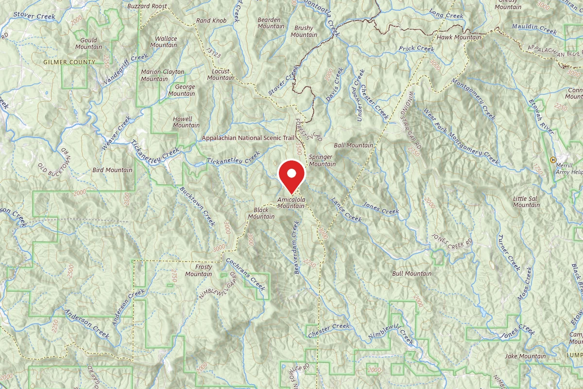 Dispersed Site near 34.6166, -84.1991