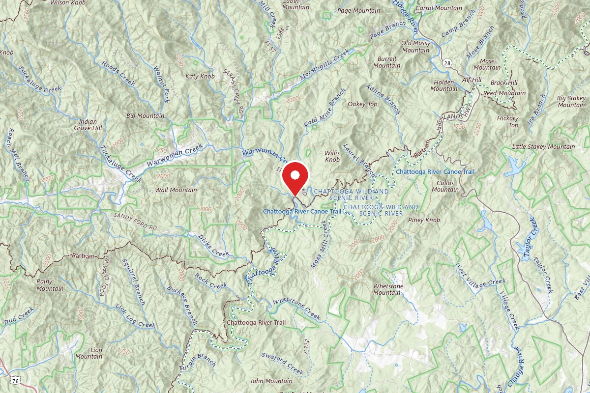 Dispersed Site near 34.8877, -83.2318
