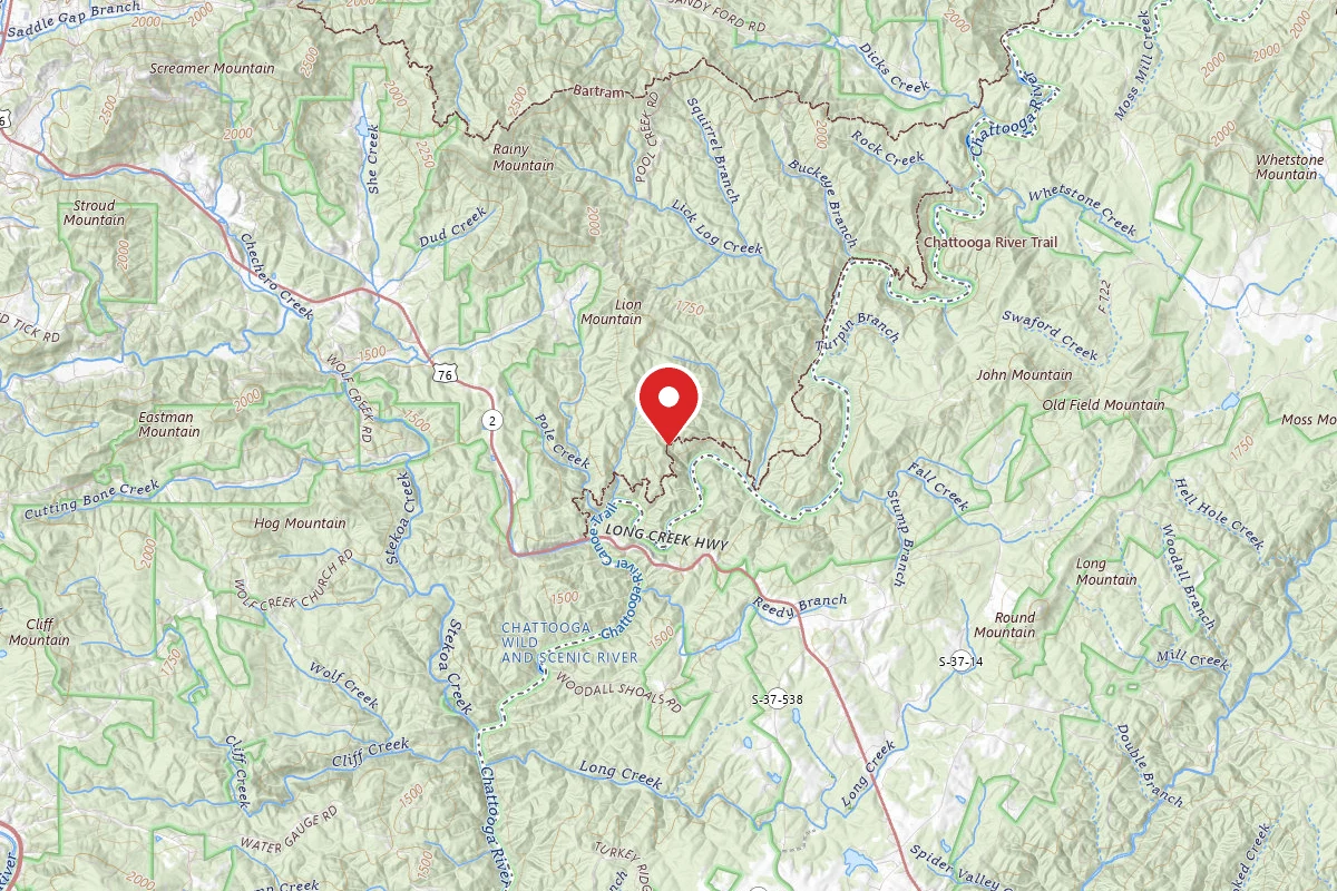 Dispersed Site near 34.8259, -83.2948