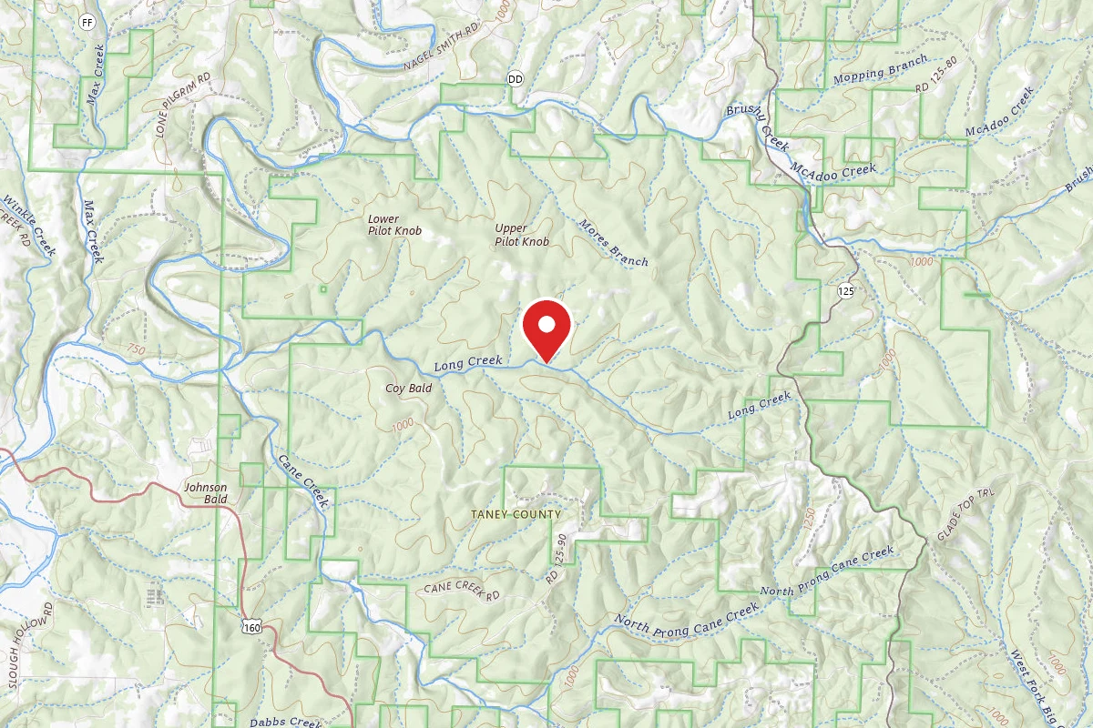 Dispersed Site near 36.6865, -92.9232