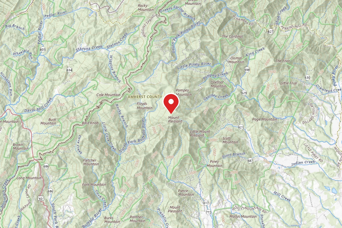 Dispersed Site near 37.7453, -79.1690