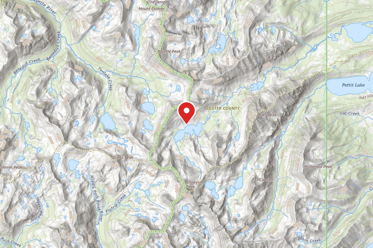 Dispersed Site near 43.9641, -114.9709