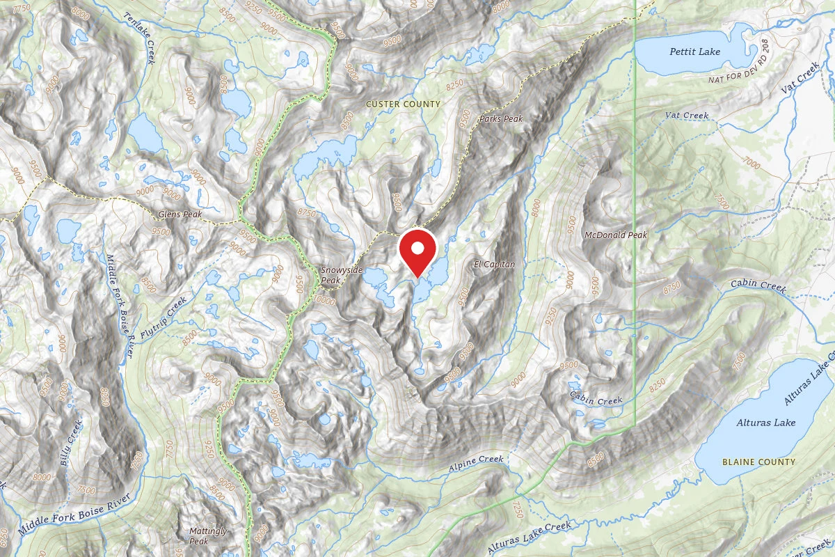 Dispersed Site near 43.9395, -114.9472