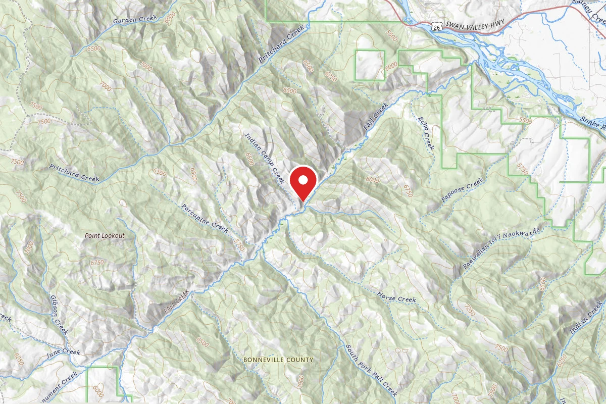 Dispersed Site near 43.4066, -111.4369