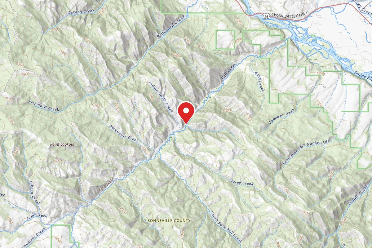 Dispersed Site near 43.4065, -111.4359