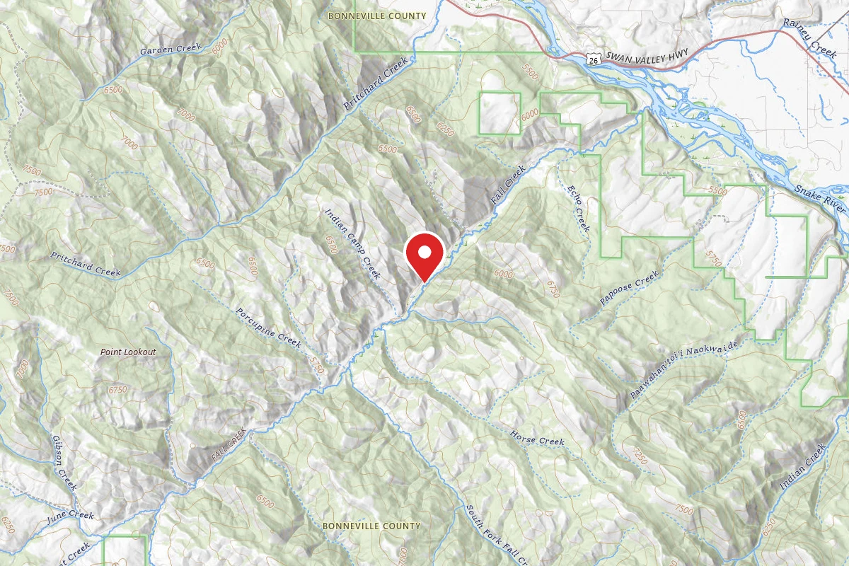 Dispersed Site near 43.4105, -111.4325