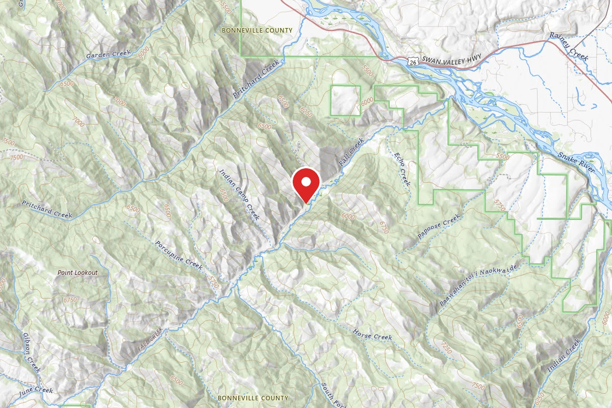 Dispersed Site near 43.4152, -111.4274