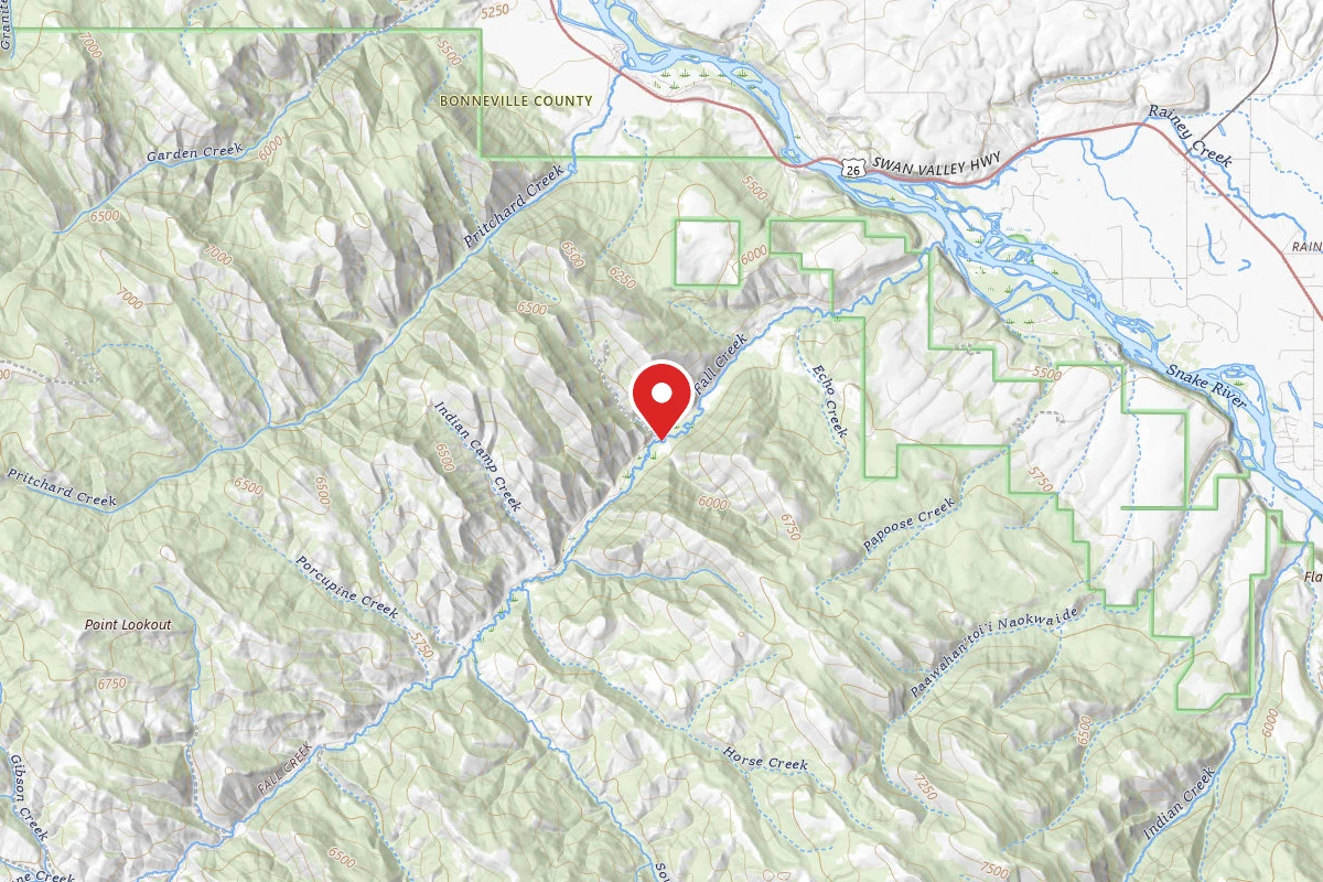 Dispersed Site near 43.4192, -111.4212