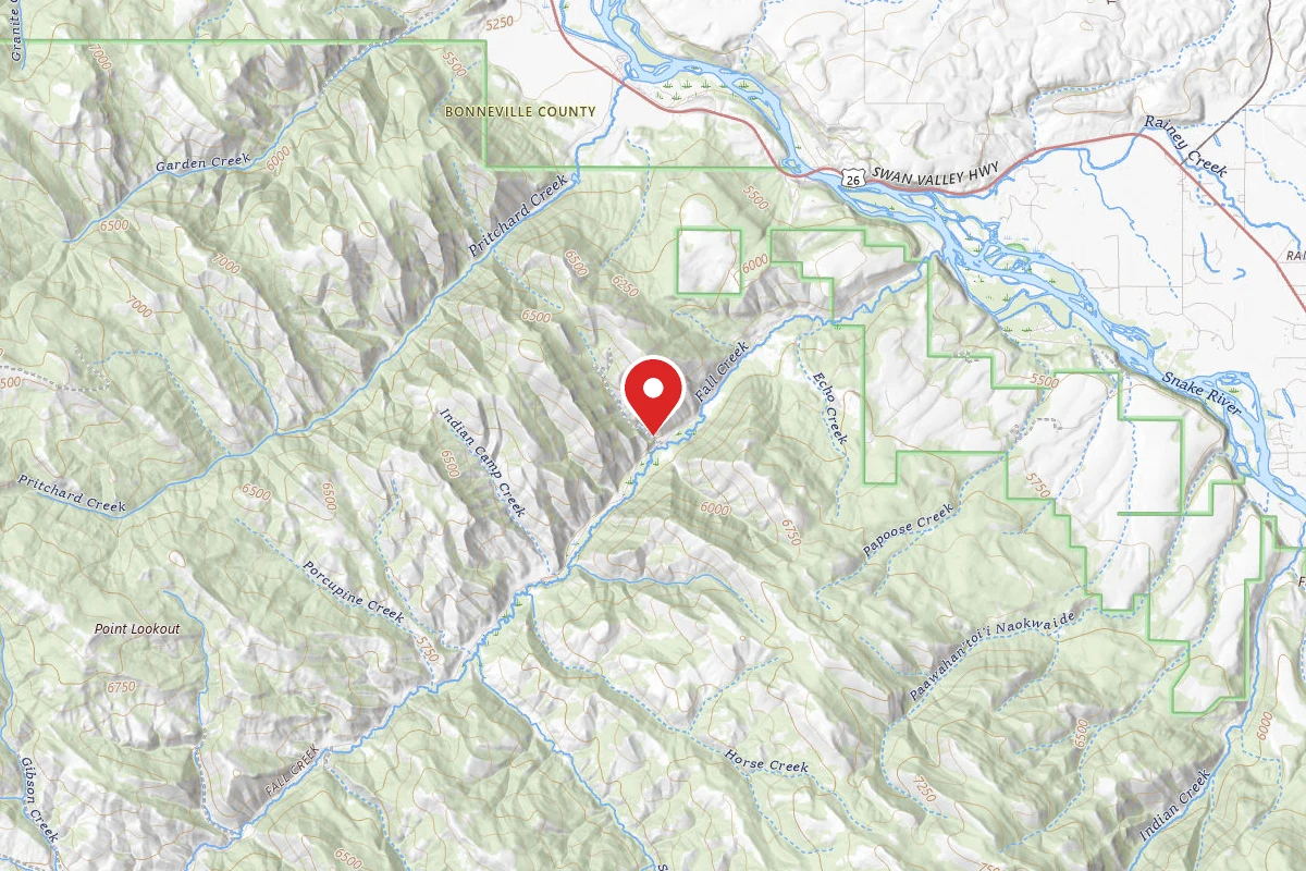 Dispersed Site near 43.4205, -111.4231