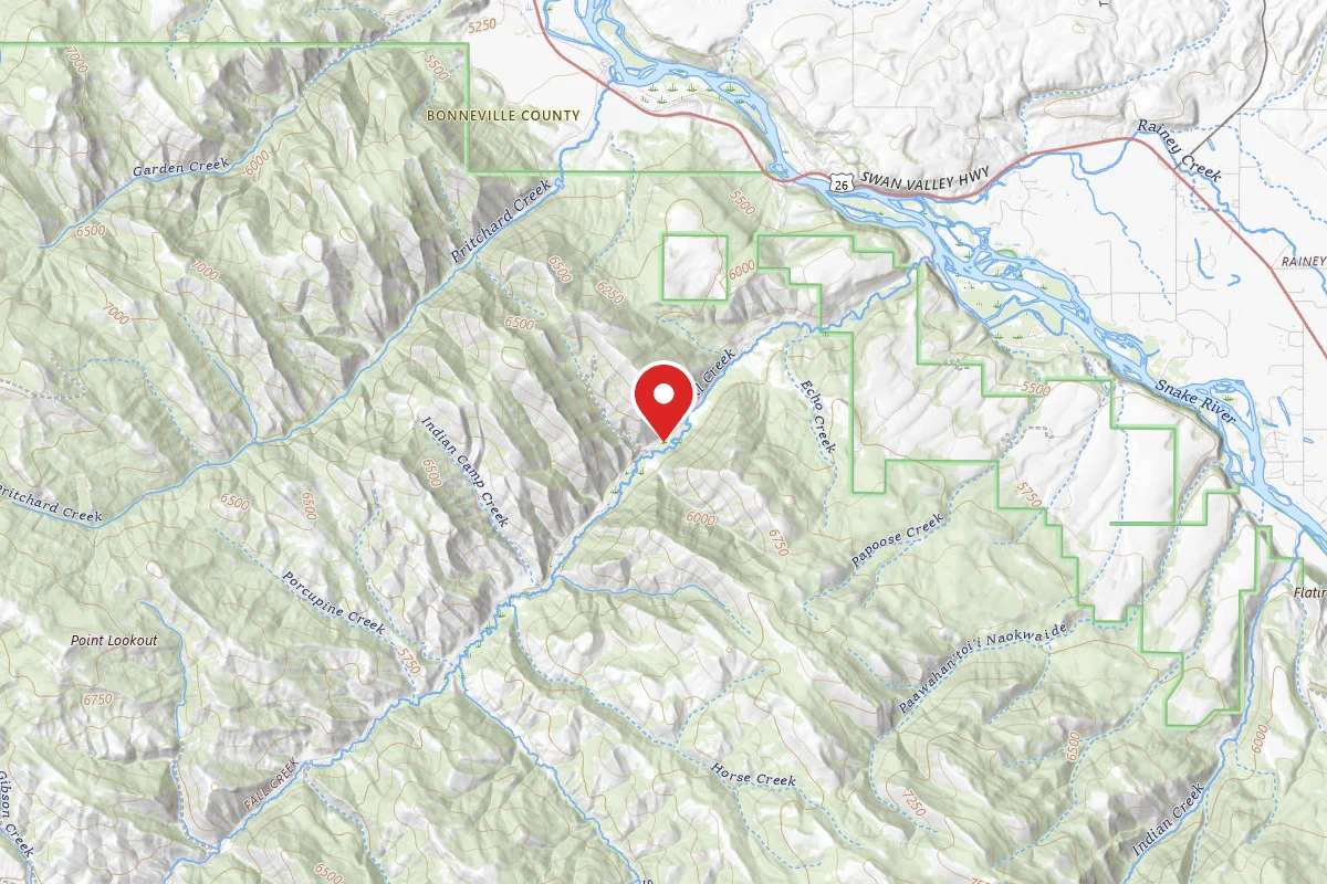 Dispersed Site near 43.4208, -111.4190