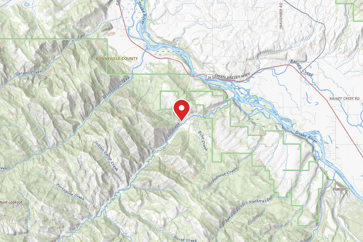 Dispersed Site near 43.4318, -111.4071