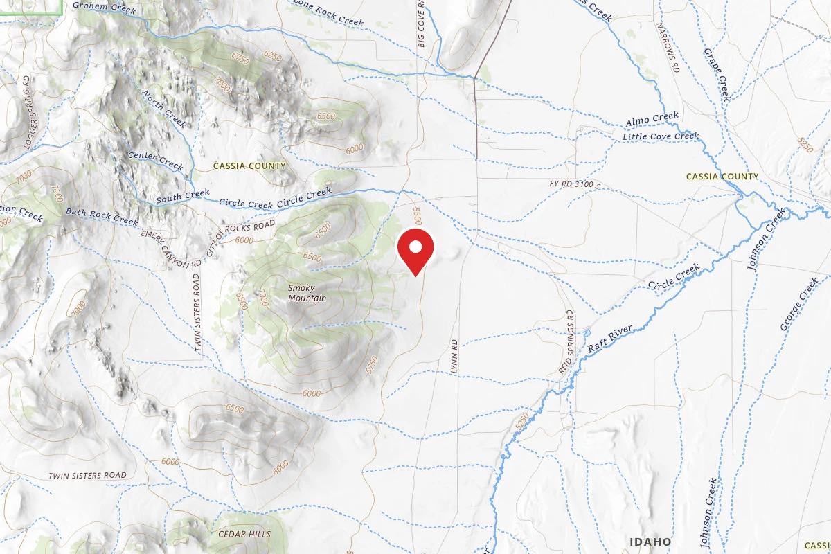 Dispersed Site near 42.0639, -113.6480