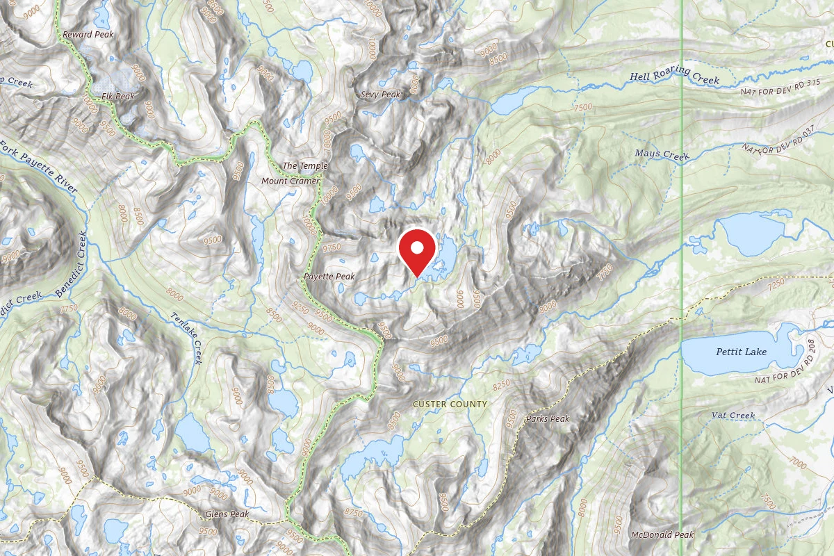 Dispersed Site near 43.9928, -114.9589