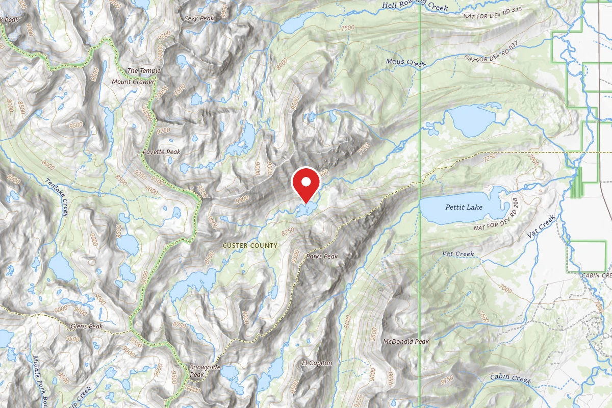 Dispersed Site near 43.9805, -114.9318