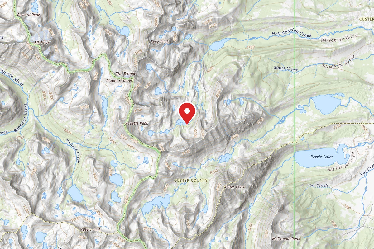 Dispersed Site near 43.9926, -114.9528