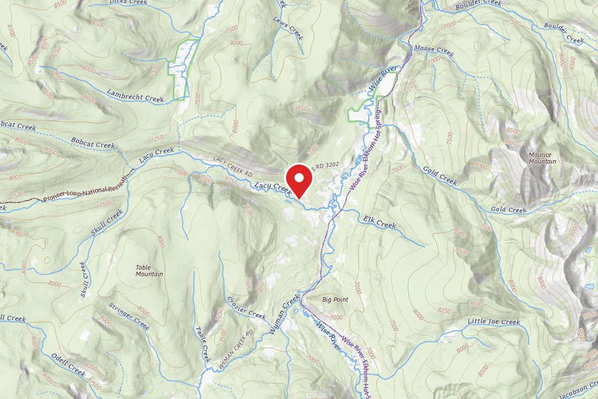 Dispersed Site near 45.5976, -113.1137
