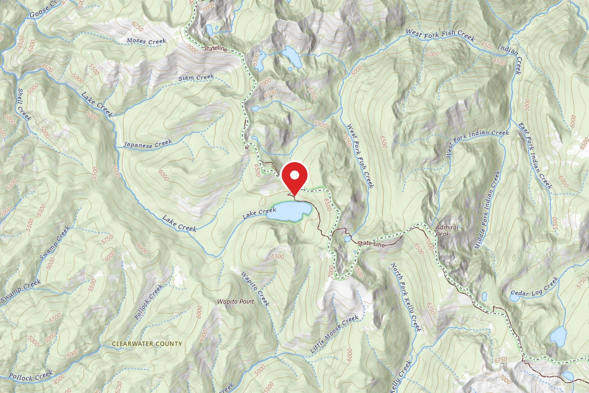 Dispersed Site near 46.8211, -114.9104