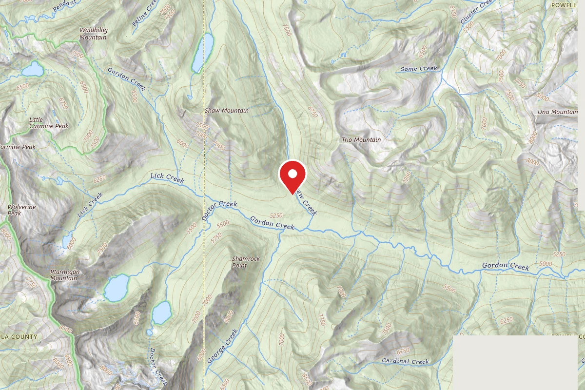 Dispersed Site near 47.4318, -113.4354