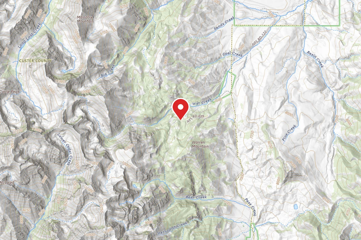Dispersed Site near 44.0205, -113.4872