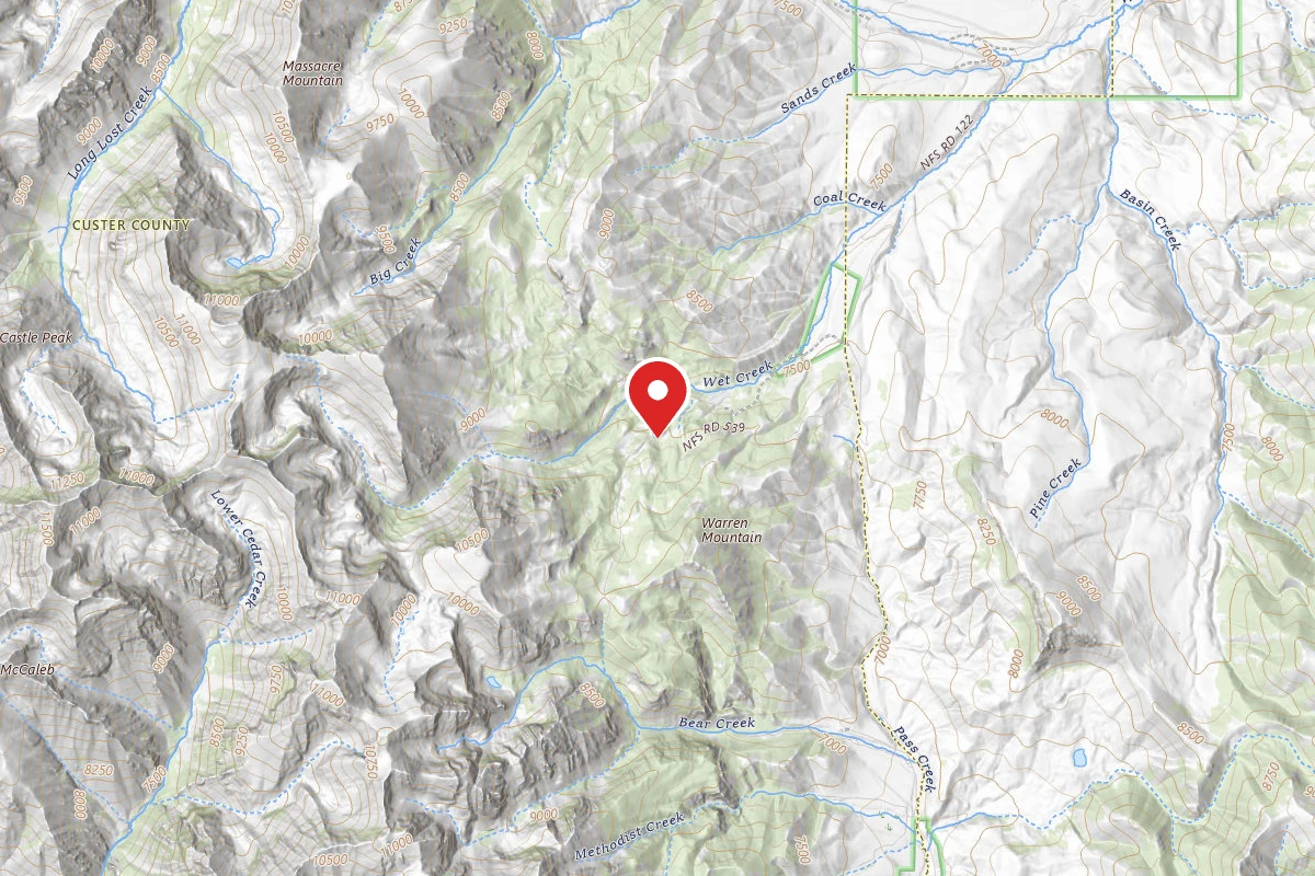 Dispersed Site near 44.0208, -113.4876