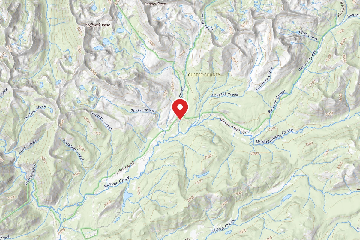 Dispersed Site near 44.4438, -115.1006